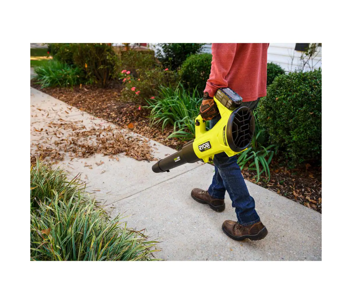 RYOBI P21014BTLVNM ONE+ HP 18V Brushless Whisper Series 130 MPH 450 CFM Cordless Battery Leaf Blower (Tool Only)