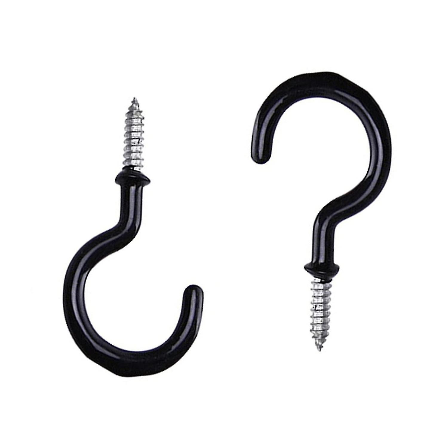 70pcs Eye Screw Hook Question Mark Hooks Sheep Eye Screw Keychain Necklace Jewelry Cup Hanger，1-1/4