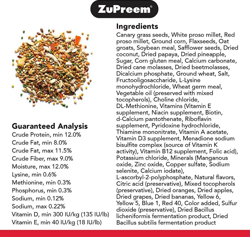 ZuPreem Smart Selects Canary and Finch Food