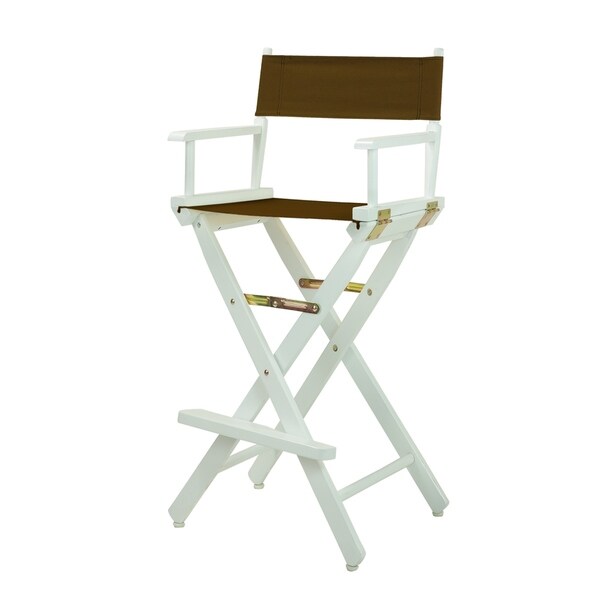 White Frame 30-inch Director's Chair