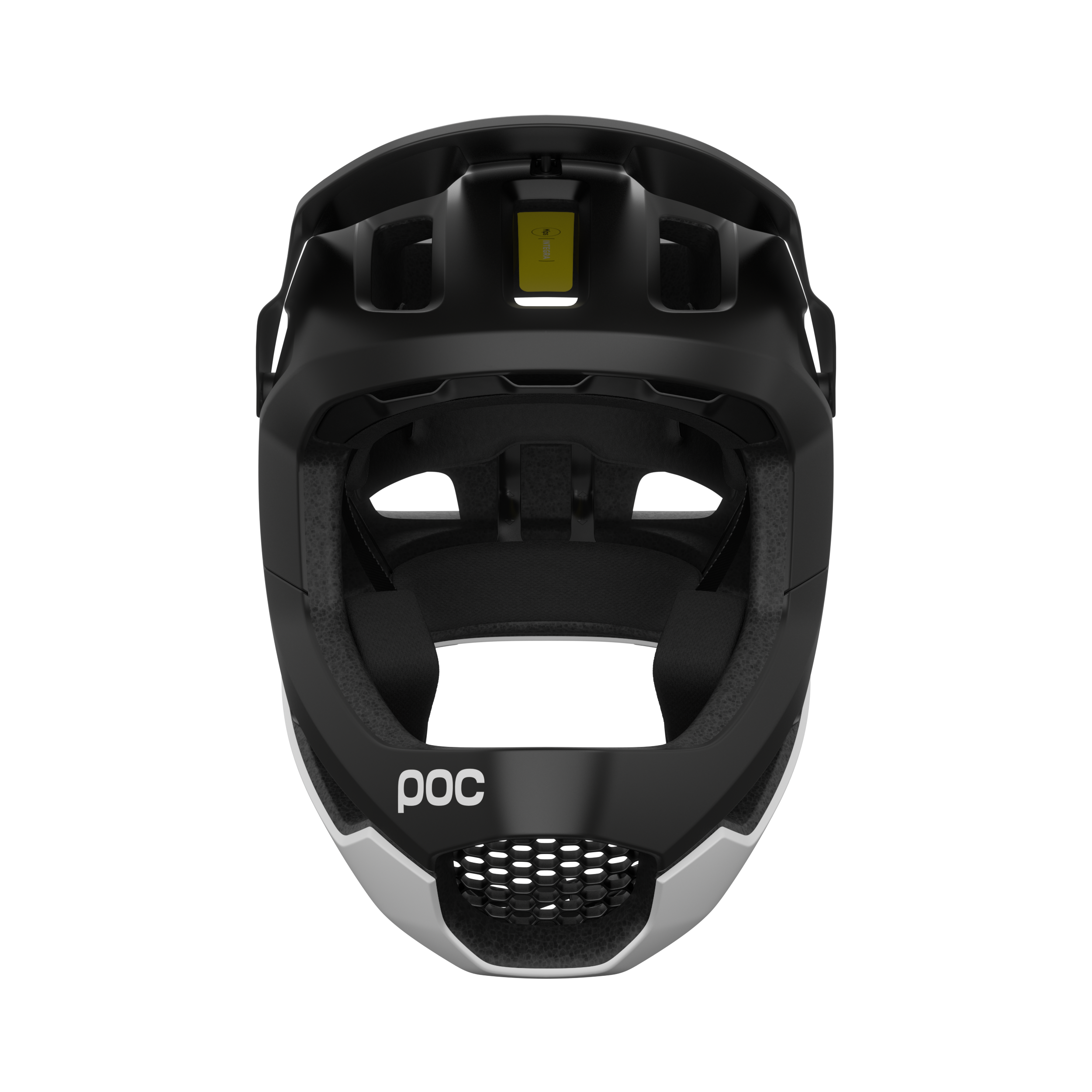 POC Otocon Race MIPS Full Face Helmet - Uranium Black-Hydrogen White Matt