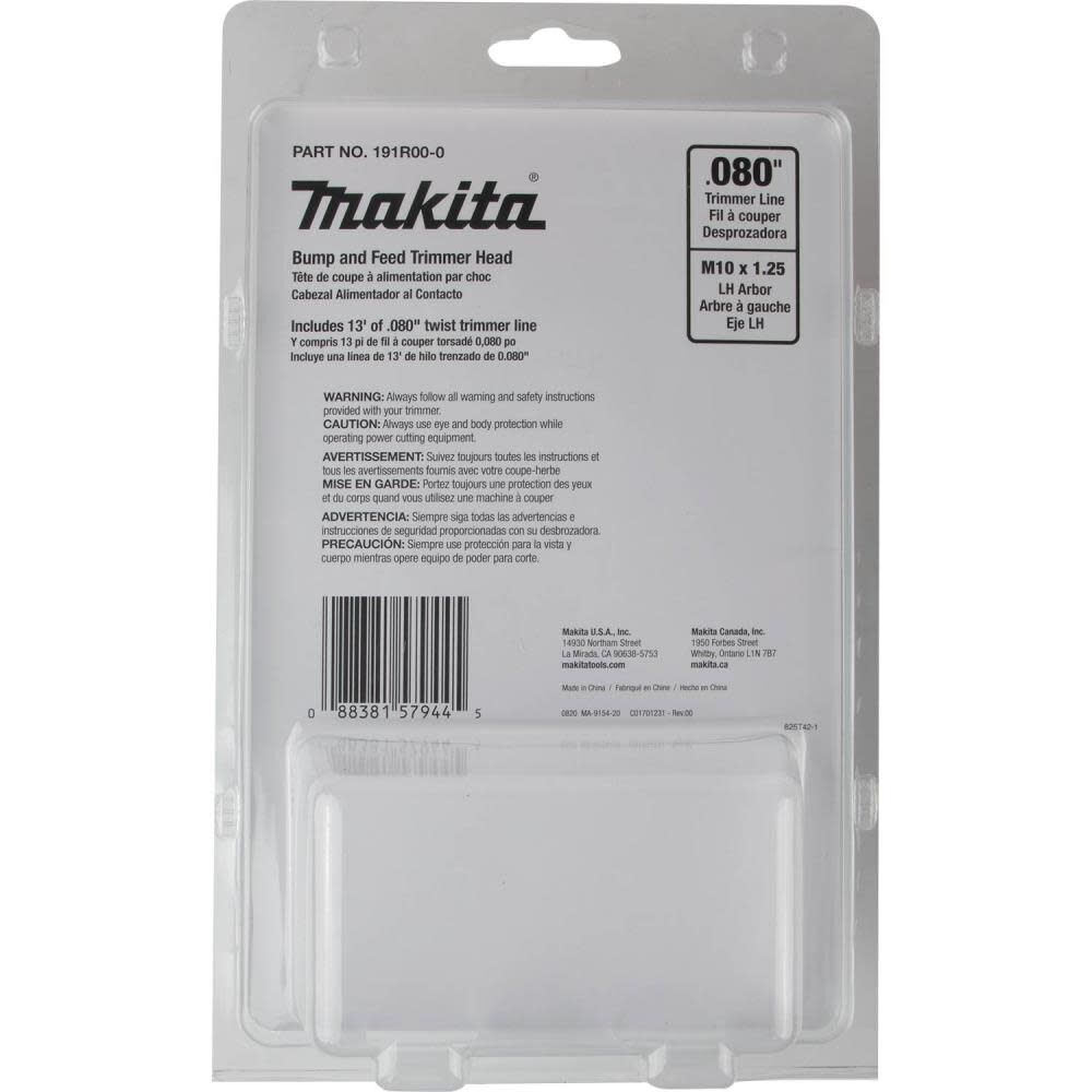 Makita Rapid Load Bump and Feed Trimmer Head 191R00-0 from Makita