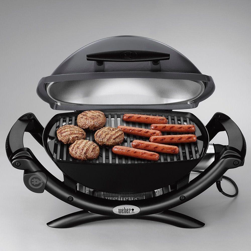 Weber Q 1400 1Burner Portable Electric Grill in Gray