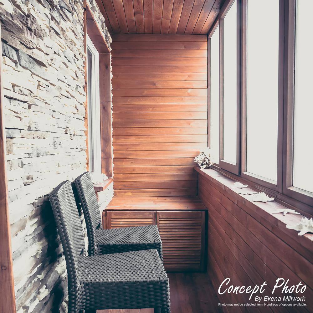 Ekena Millwork 2 in. x 48 in. Polyurethane Universal Trim Sill for StoneWall Faux Stone Siding Panels in Smokey Ridge PNUTS02X48SR