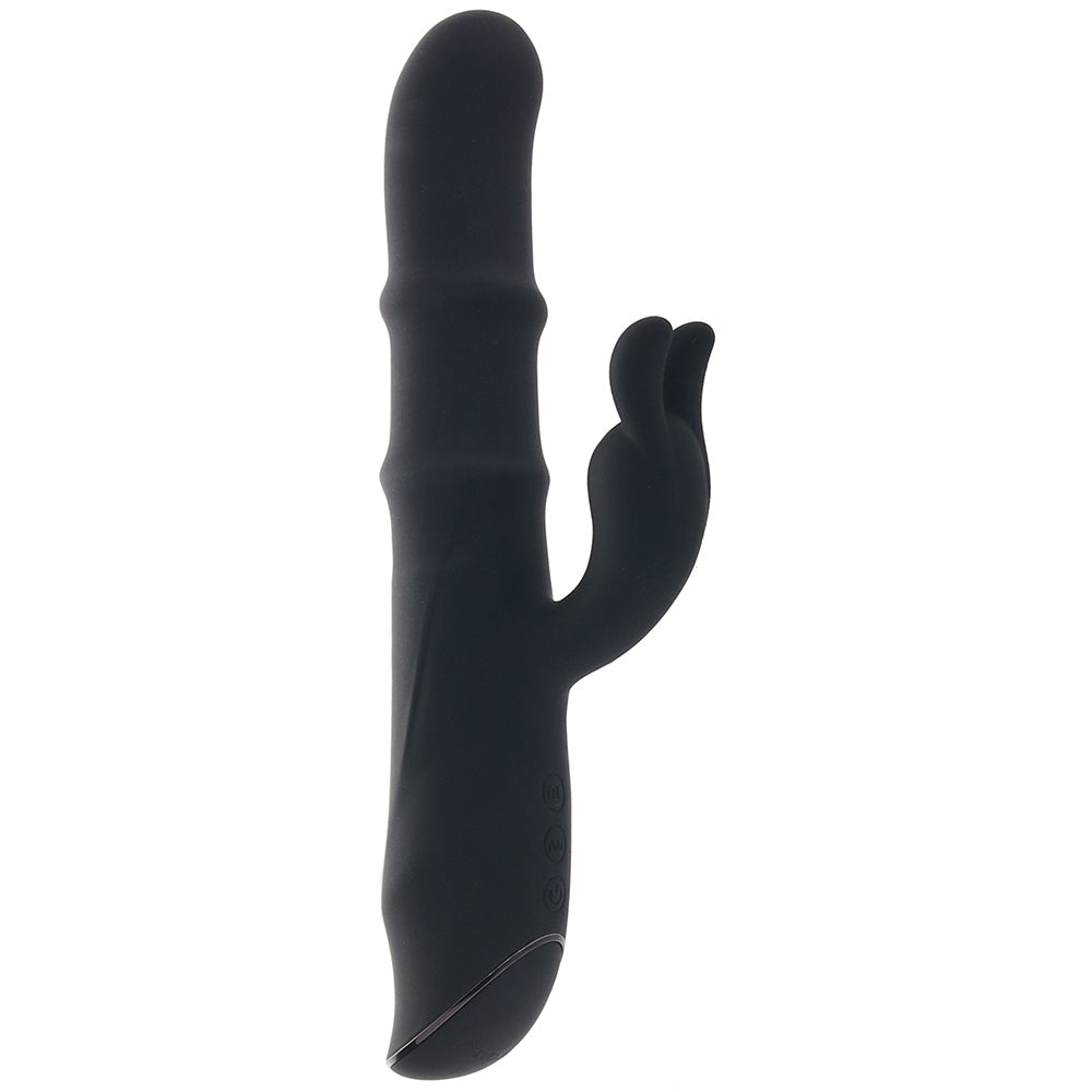 Ringmaster Sliding Rabbit Vibe in Black