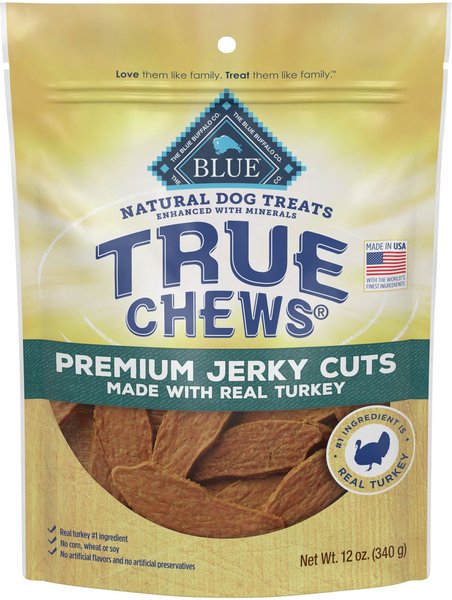 Blue Buffalo True Chews Premium Jerky Cuts Natural Turkey Dog Treats