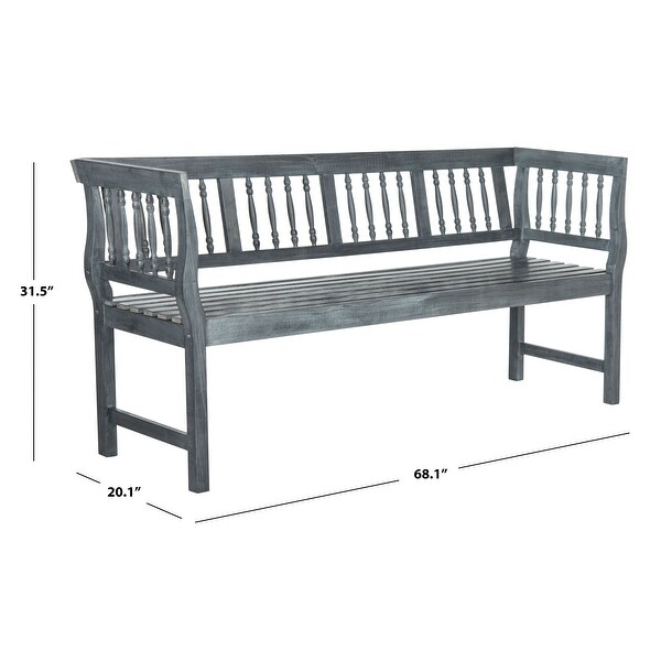 SAFAVIEH Brentwood Outdoor Grey Bench