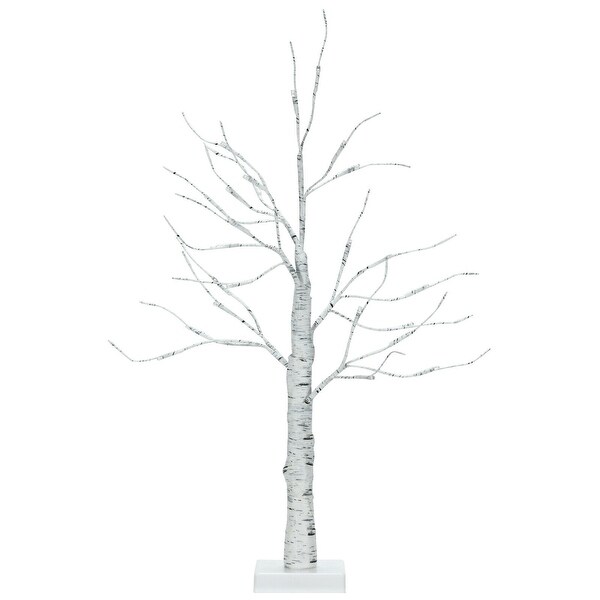 Prelit White Twig Birch Tree