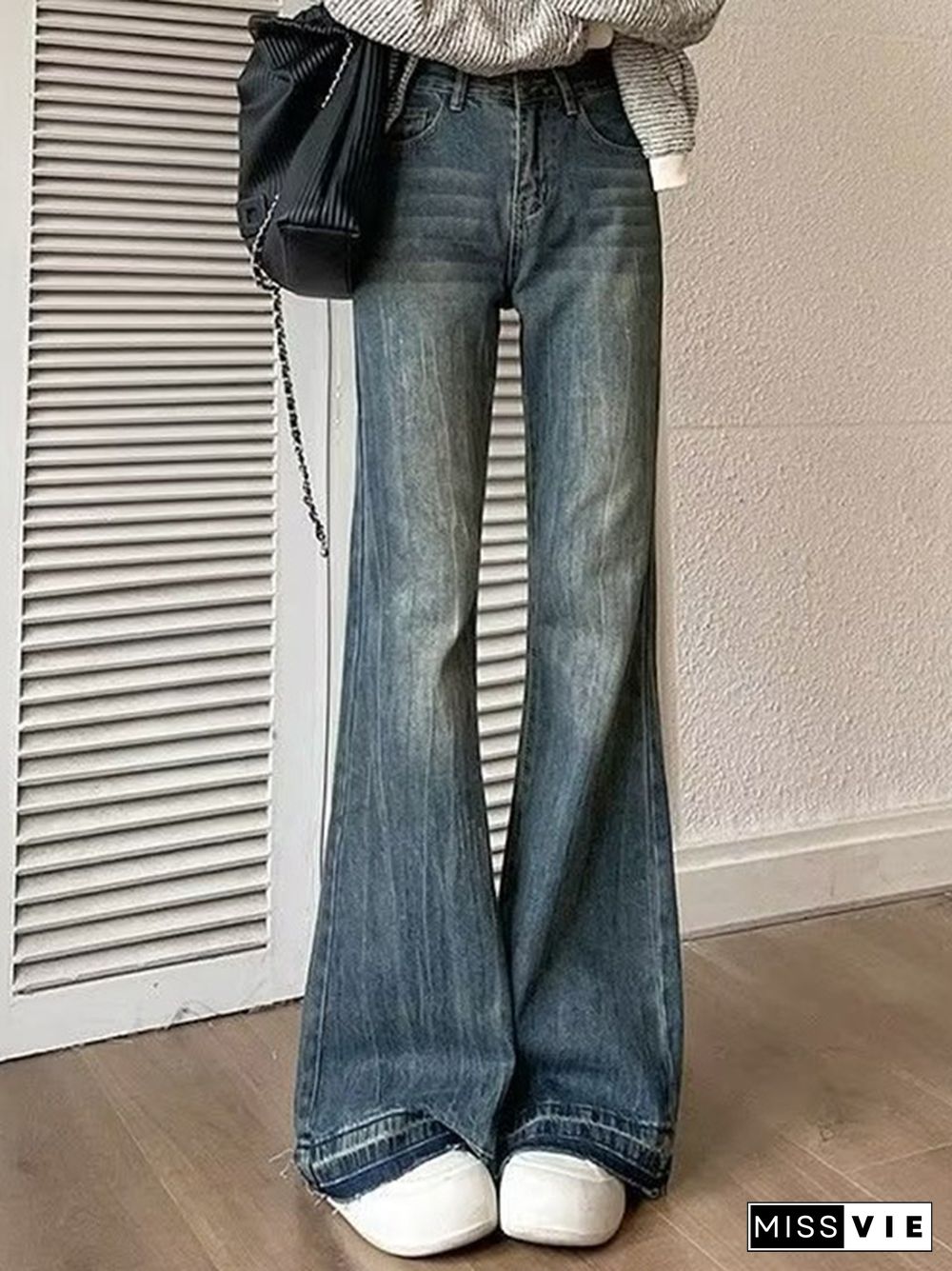 Vintage High Rise Flare Jeans