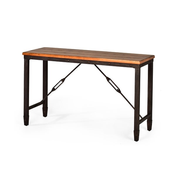 Carbon Loft Gatling Natural Industrial Sofa Table