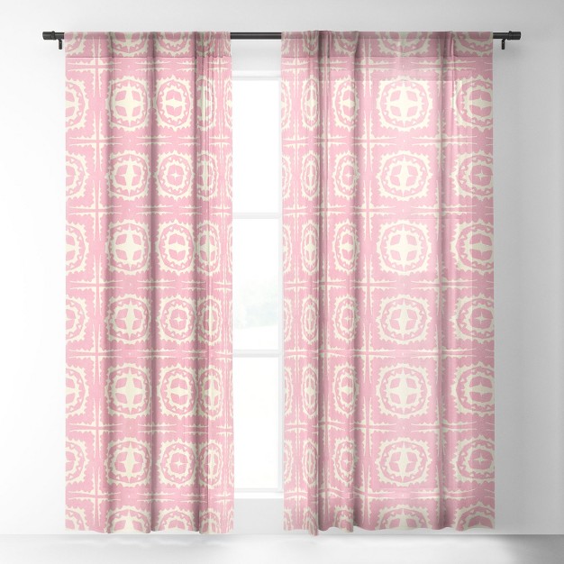 X 108 quot Single Panel Sheer Window Curtain Society6