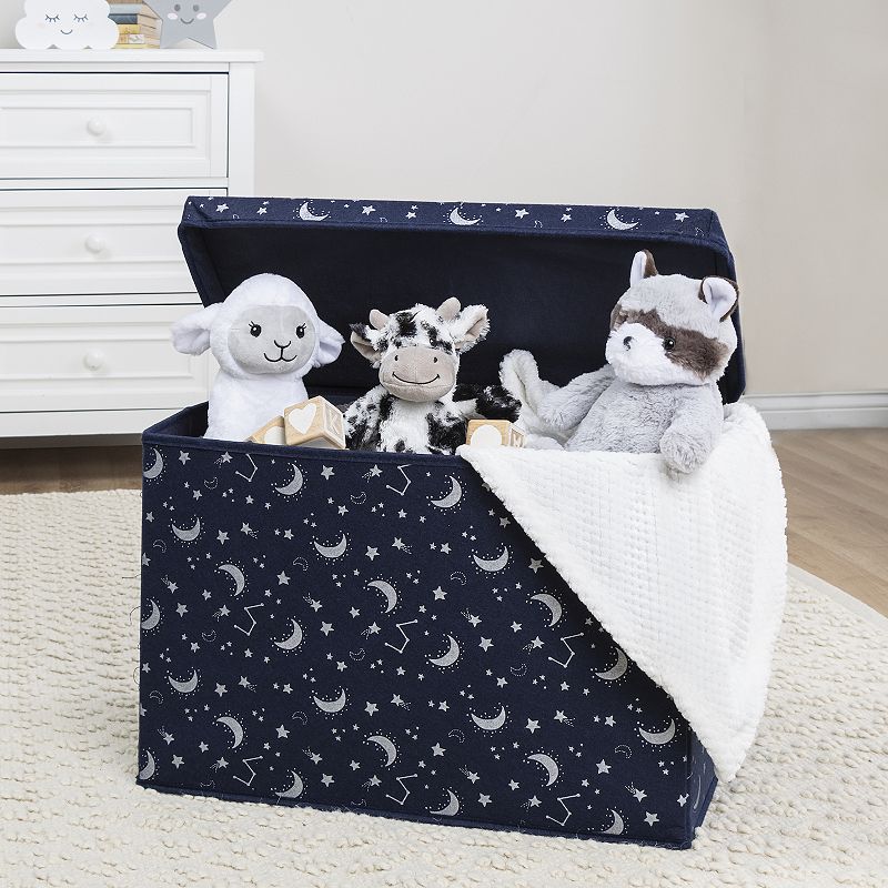 Sammy and Lou Constellation Navy and White Felt Toy Box