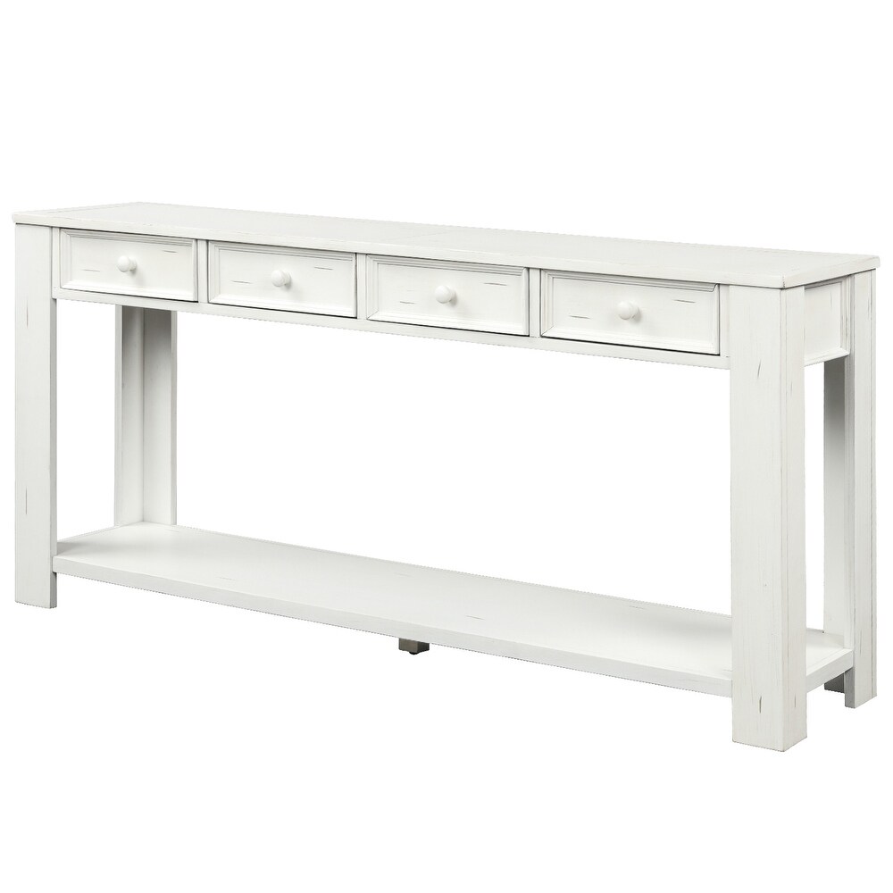 Console Table for Entryway Hallway Sofa Table with Storage Drawers