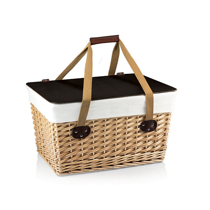 Picnic Time Brown Canasta Grande Wicker Basket