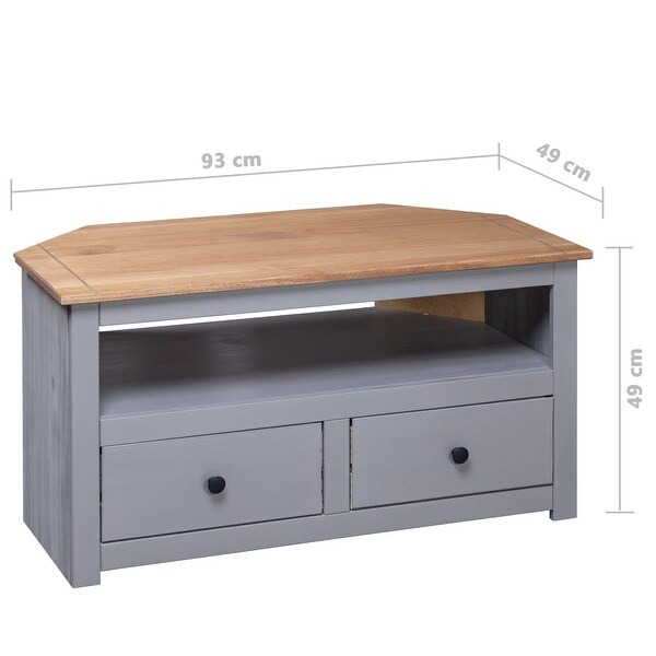 Corner TV Cabinet Gray 36.6