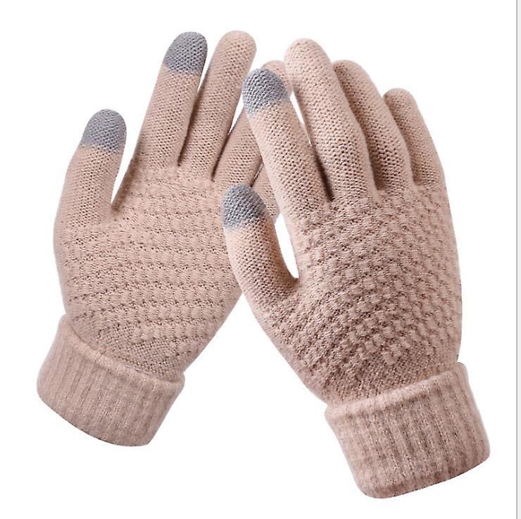 Women Gloves Crochet Knitted Autumn Winter