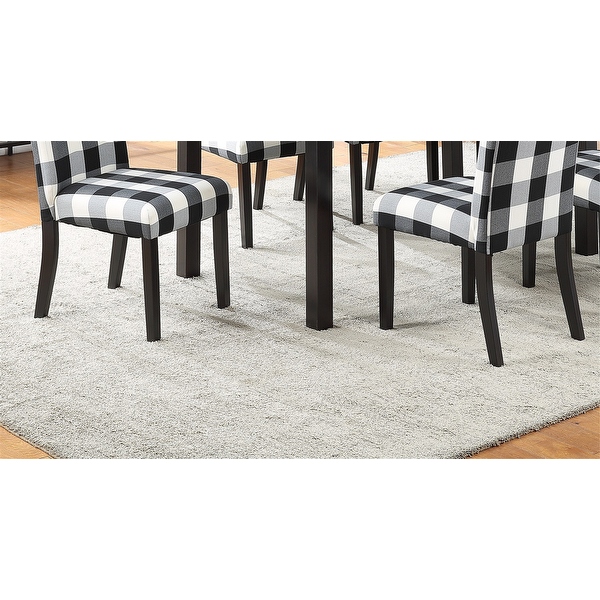 Dining Room Chairs Polyfiber Tufted Set of 2