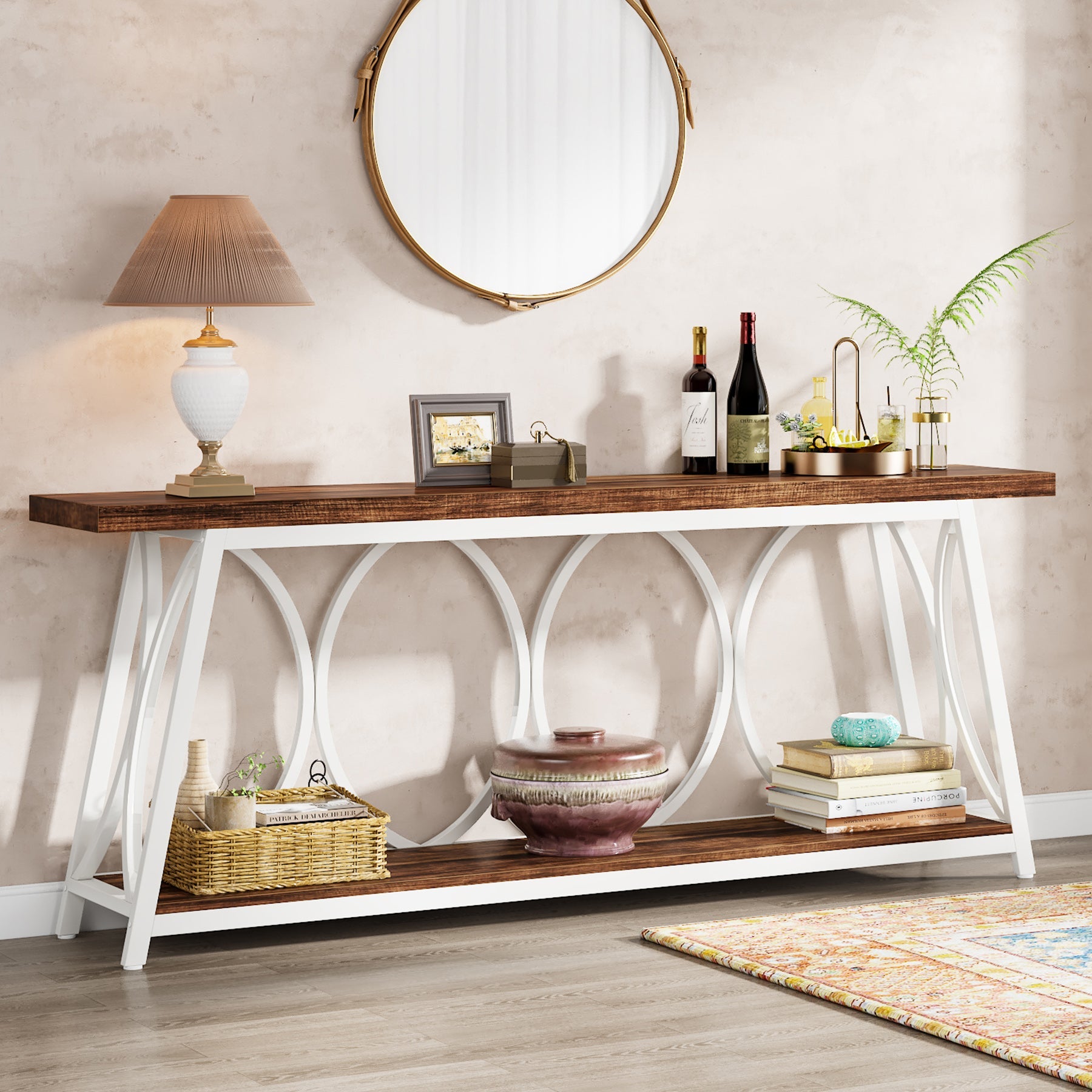 2-Tier Console Table, 70.9