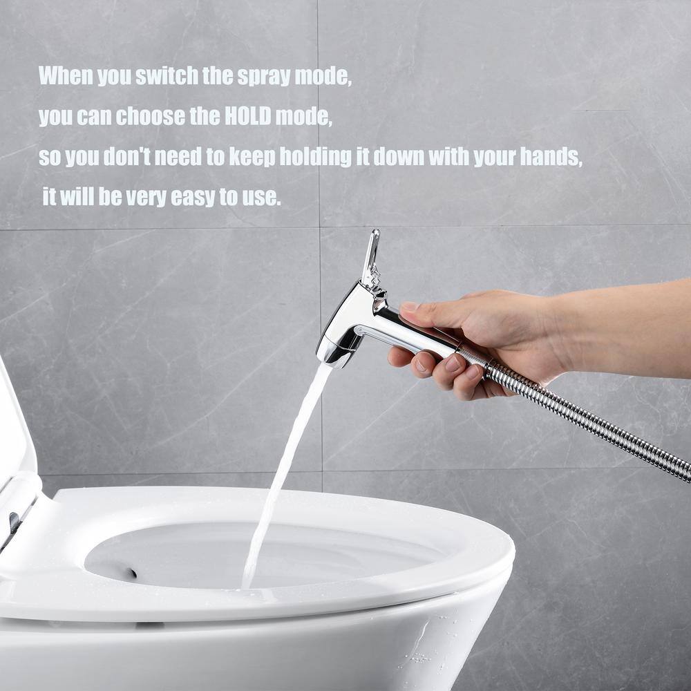 ruiling ABS Hand-held Bidet Toilet Sprayer Set in Silver ATK-186