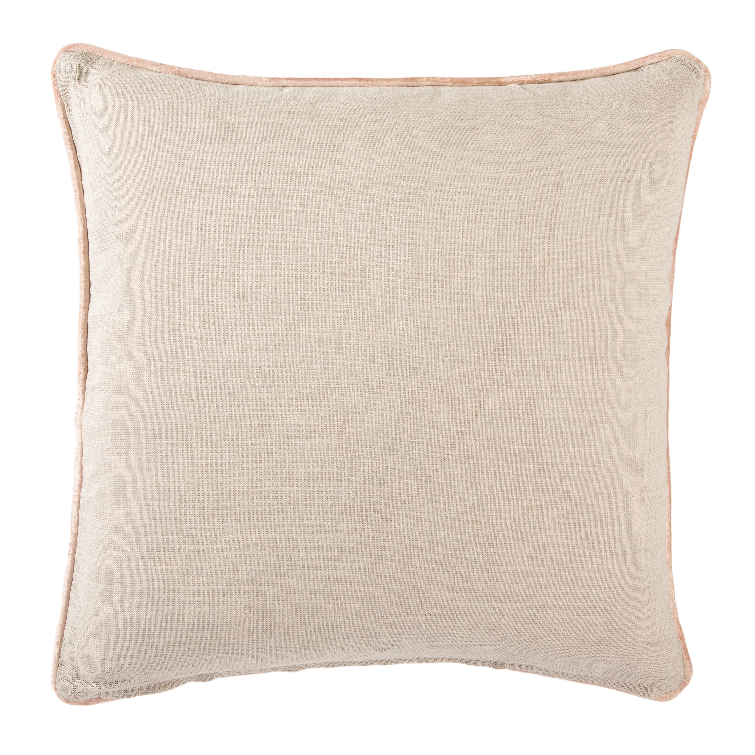 Ordella Beige & Pink Geometric Throw Pillow