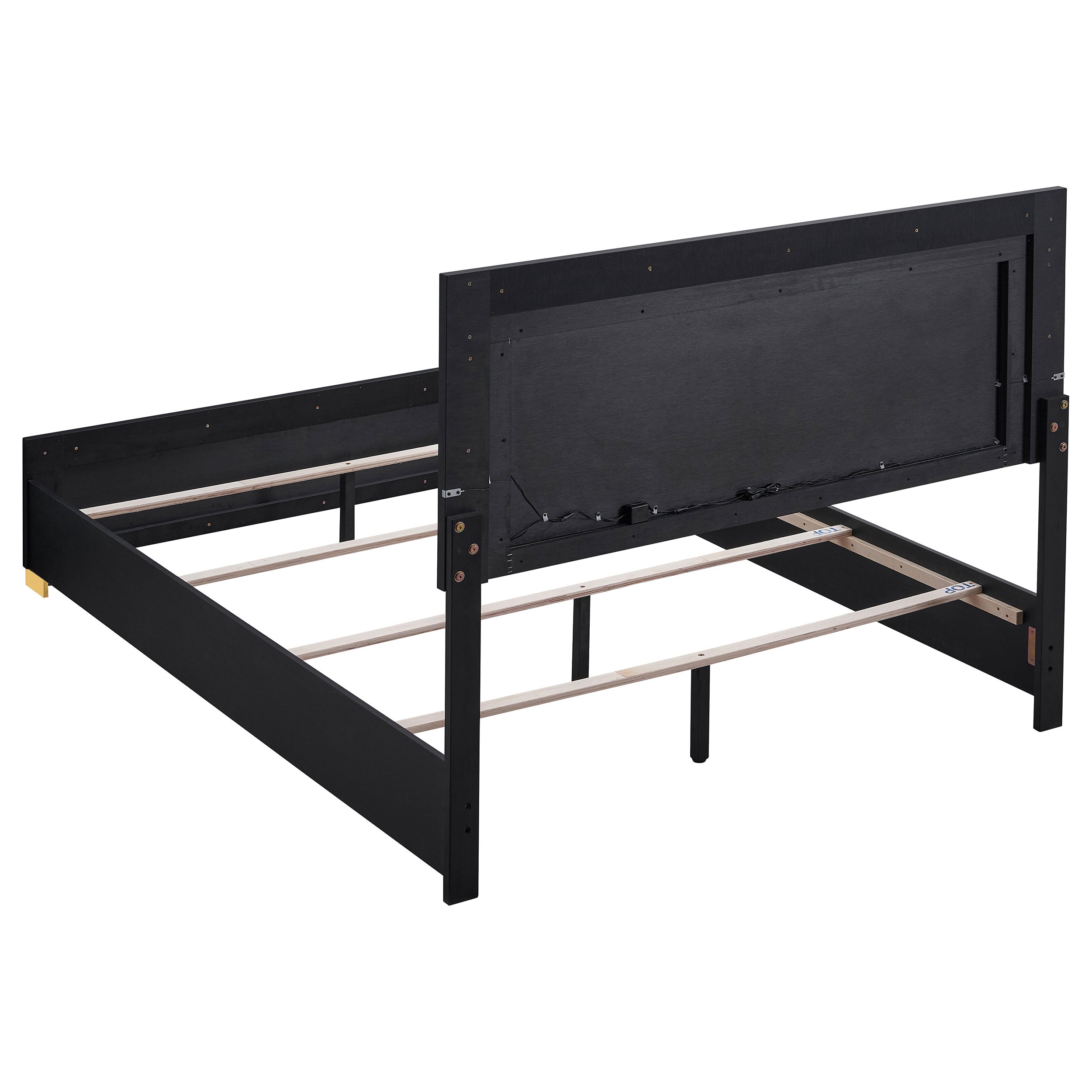 Marceline 4-Piece Bedroom Set With LED Headboard Black-222831-S4