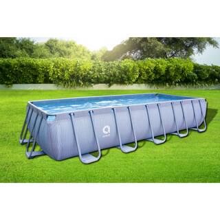 JLeisure Avenli 18 ft.ot x 39.5 in. U Frame Rectangle Above Ground Swimming Pool JL-12045US-AB