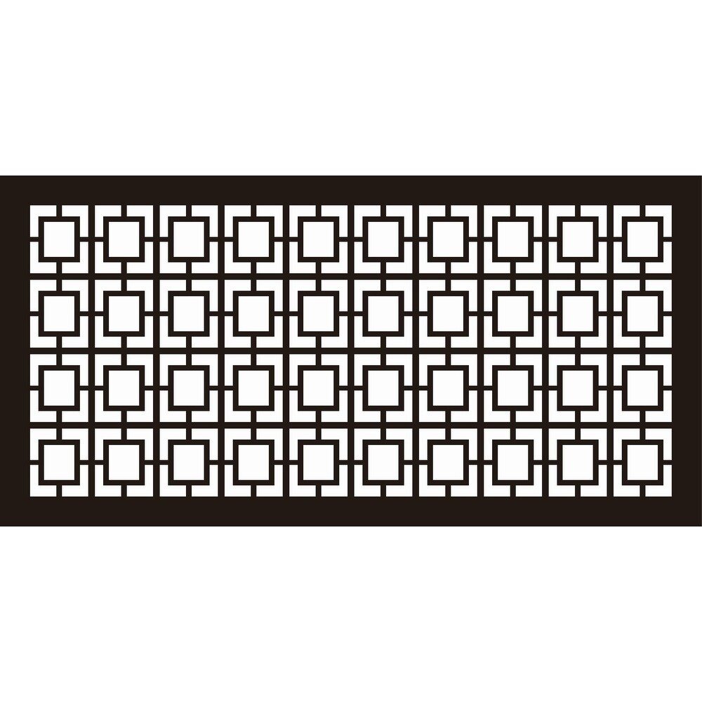 HighlandHome Laser Cut Metal Privacy Fence Screen  24\