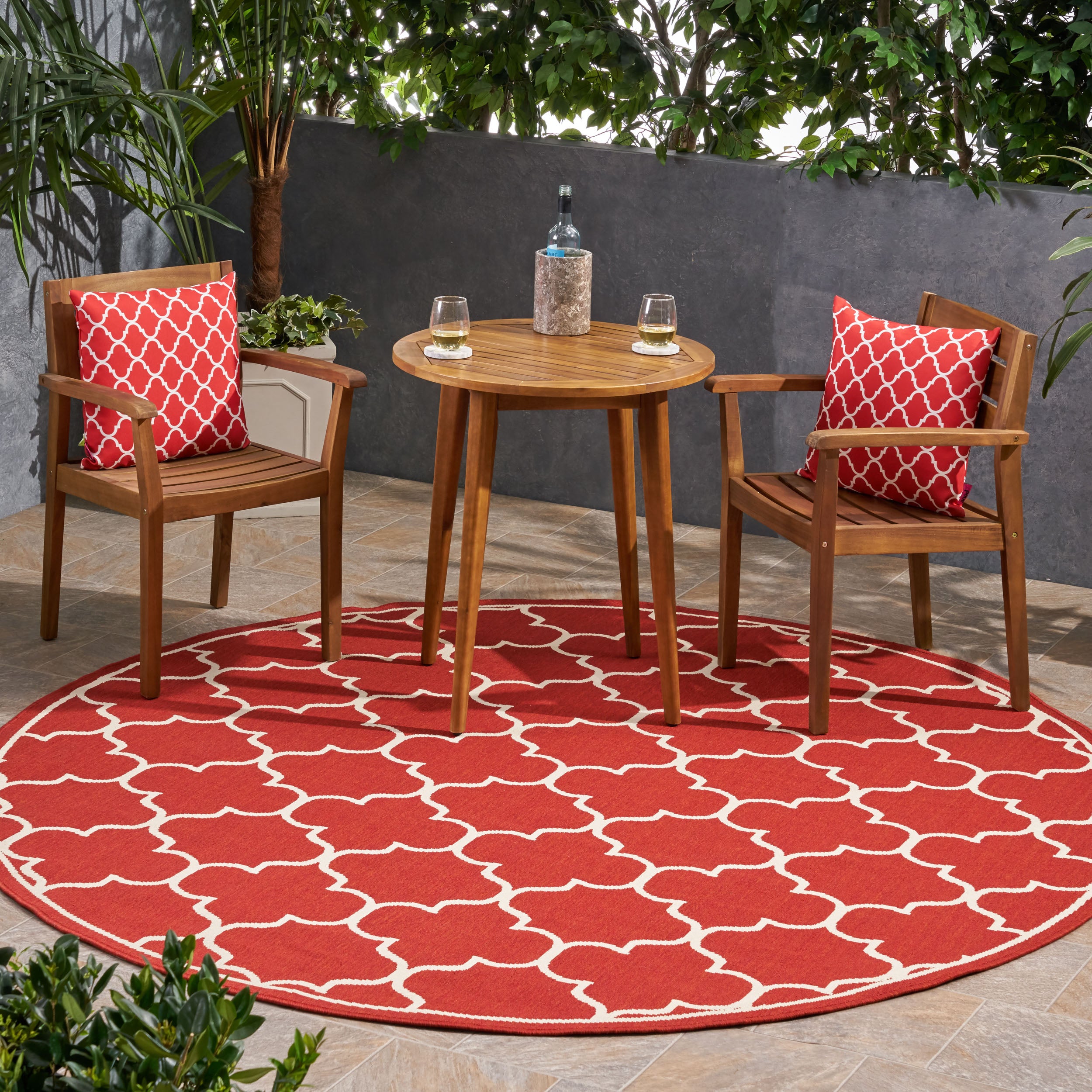 Vivian Outdoor Trefoil Area Rug