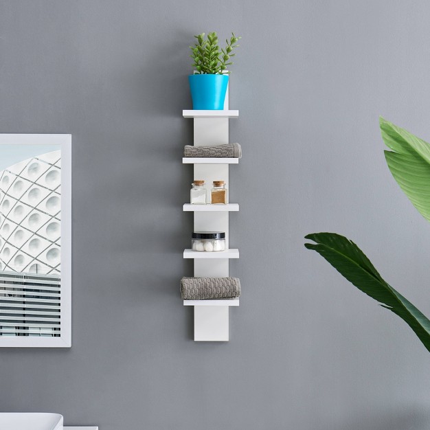 X 6 quot Slim Vertical Column Wall Shelf Danya B