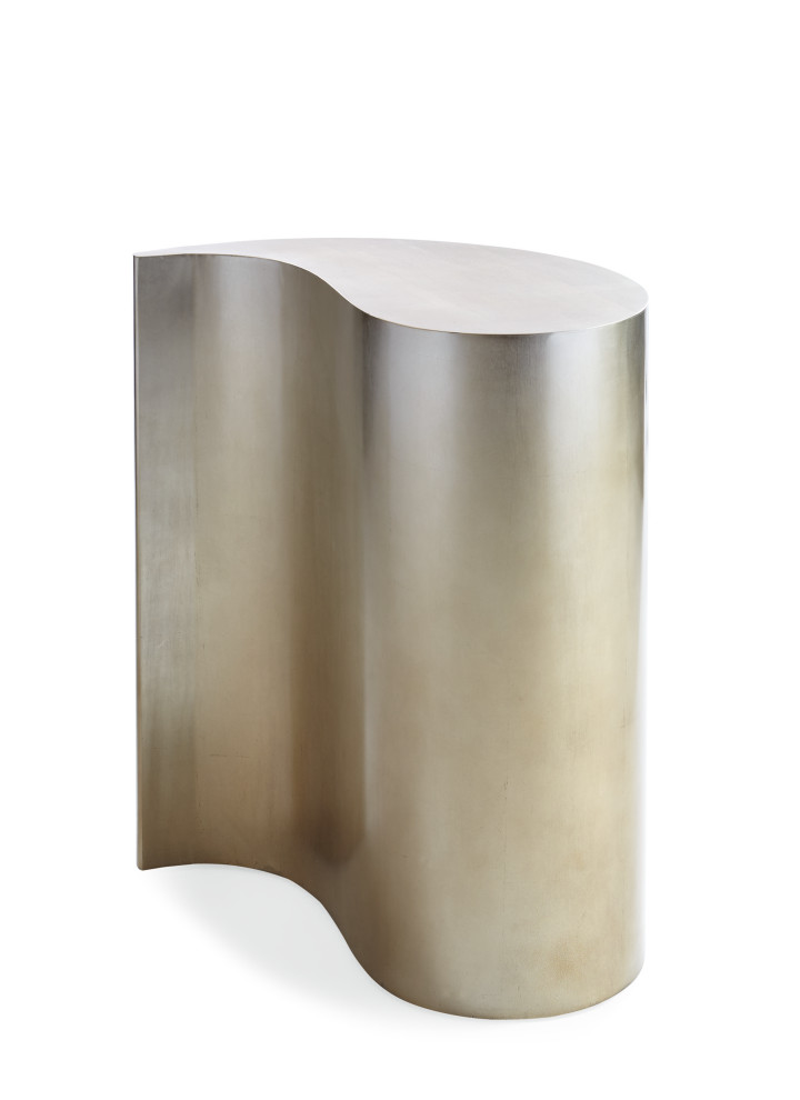 End Quote Gold Leaf Accent Table   Contemporary   Side Tables And End Tables   by Caracole  Houzz