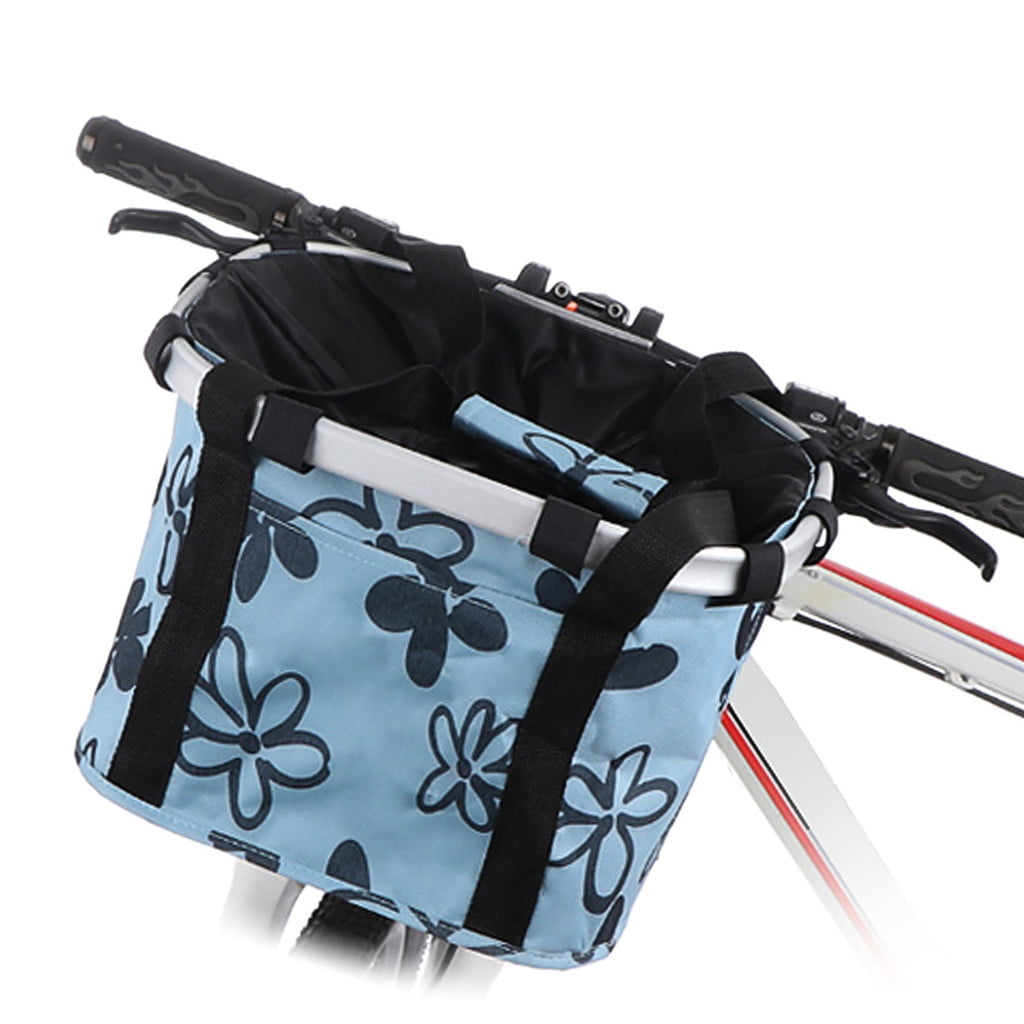 Bescita Bicycle Folding Basket Aluminum Alloy Mountain Bike Front Bag Accessories