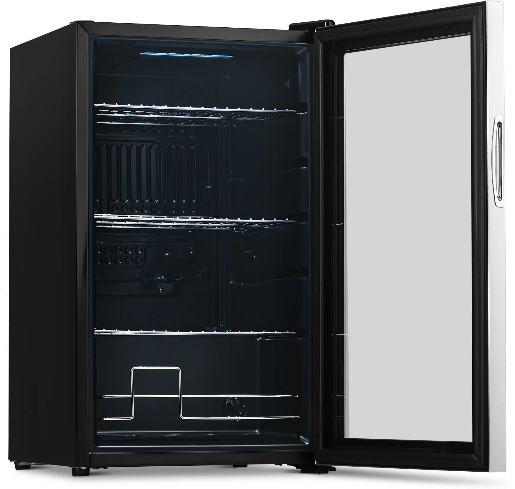 NewAir 100 Can Beverage Fridge - Stainless Steel