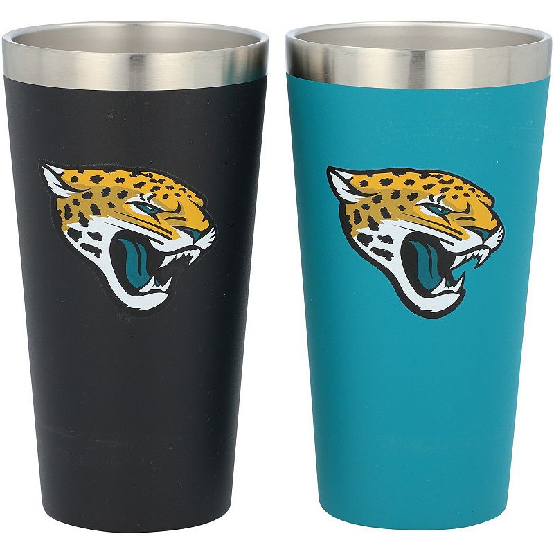 Jacksonville Jaguars Two-Pack 16oz. Team Color Stainless Steel Pint Cup Set