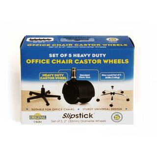 SlipStick 2 in. Office Chair Caster Wheel (Set of 5) CB682