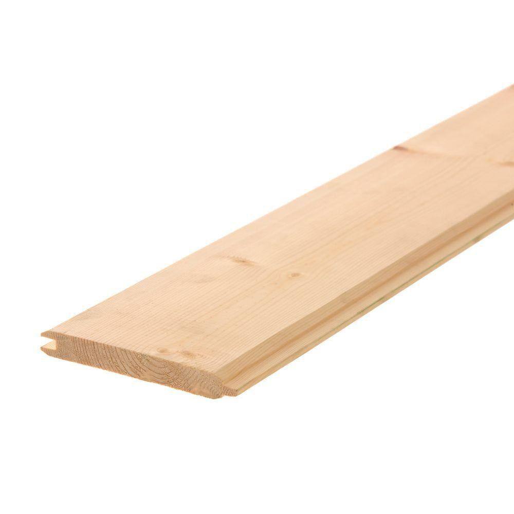 1 in. x 6 in. x 8 ft. Pine Tongue and Groove Common Siding Plank (6-Pack) 168PTG6PK