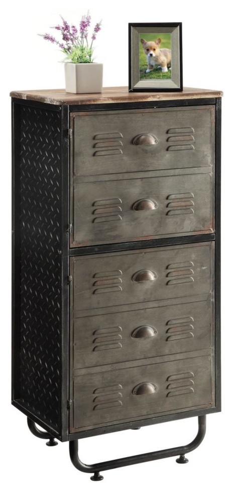 Locker Collection 2 Door Bookcase   Industrial   Bookcases   by Homesquare  Houzz