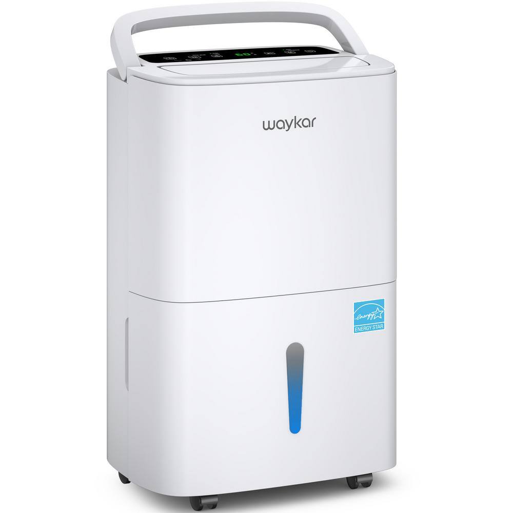 waykar 80 pt. Maximum Coverage area 5000 sq. ft. Bucket Dehumidifier in White HDCX-YDZ-80