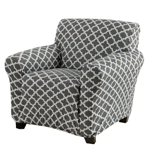 Great Bay Home Stretch Printed Washable Chair Slipcover