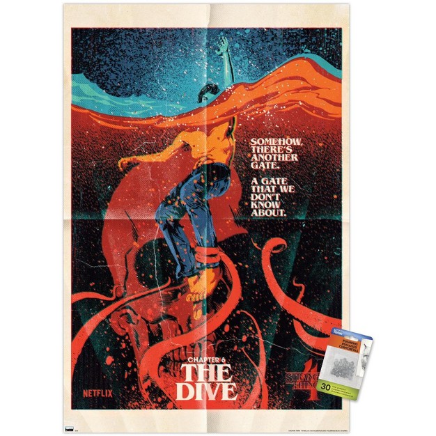 Trends International Netflix Stranger Things Season 4 The Dive Unframed Wall Poster Prints