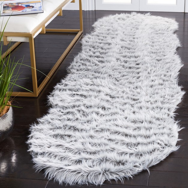 Faux Sheep Skin Fss118 Power Loomed Area Rug Safavieh