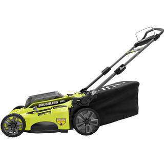 RYOBI 40V Brushless 20 in. Cordless Battery Walk Behind Push Lawn Mower with 6.0 Ah Battery and Charger RY401110