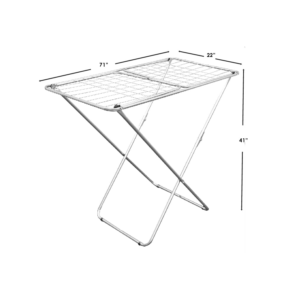 Home Basics Enamel Coated Steel Clothes Drying Rack