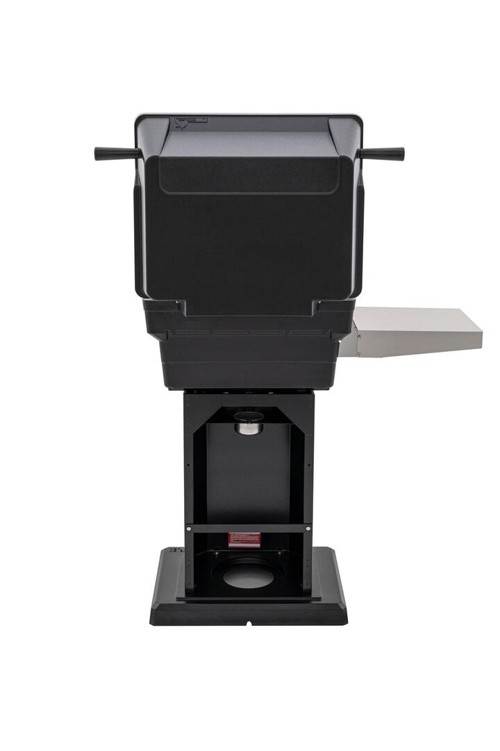 PGS ABPED-ANB Mounting Kit with ABPED Black Powder Coats Pedestal and ANB Flat Patio Base (Grill Head Not Included)