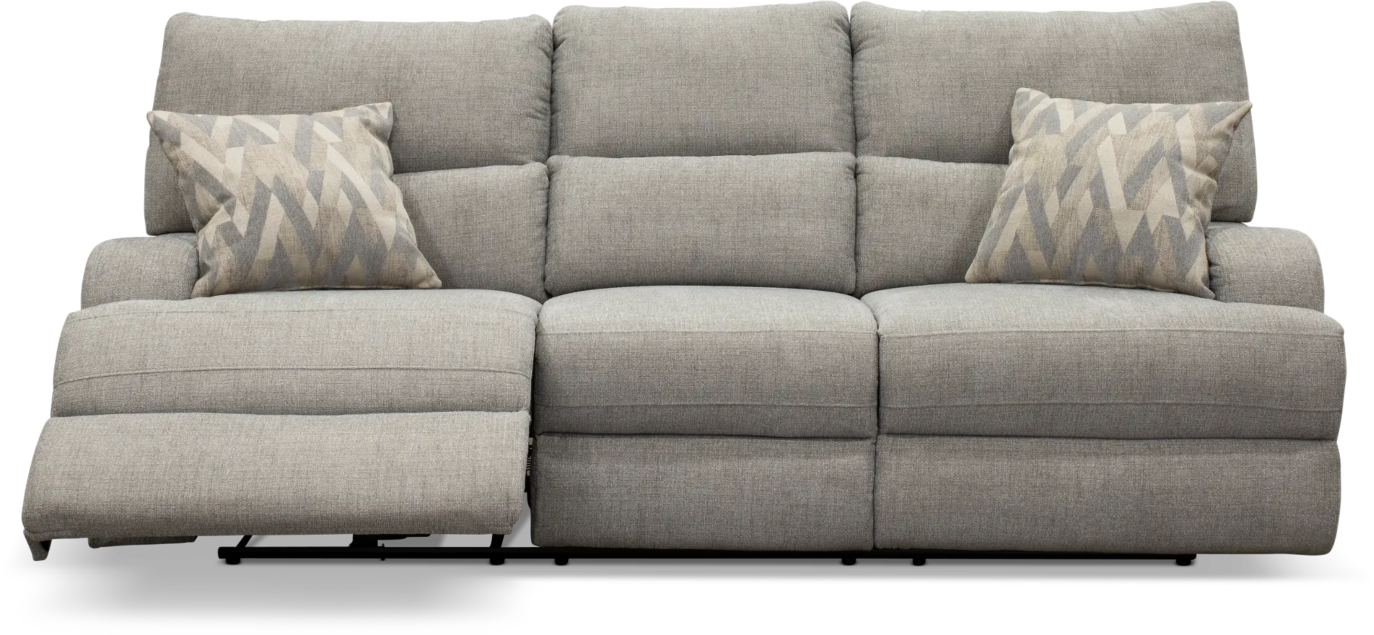 Brindle Gray Power Reclining Sofa