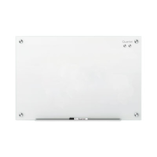 Quartet Infinity Magnetic Glass Marker Board， 96 x 48， White (G9648W)