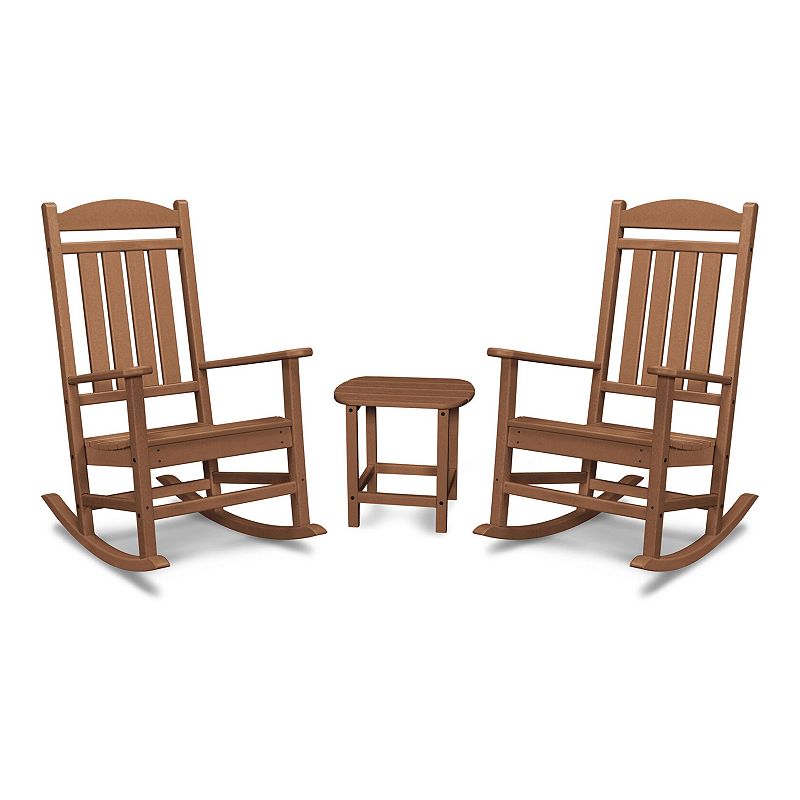 Hanover Accessories Pineapple Cay All-Weather Porch Rocking Chair 3-piece Set