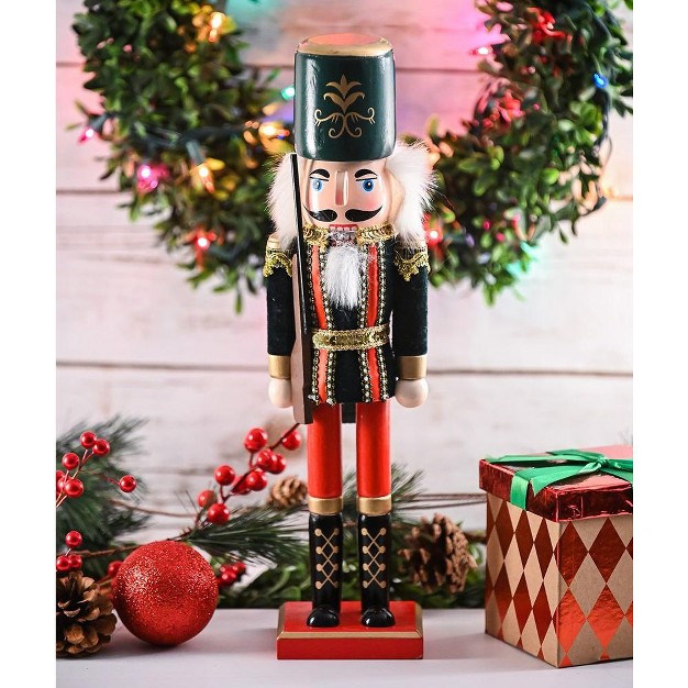 Ornativity Christmas Toy Soldier Wooden Nutcracker 15 In