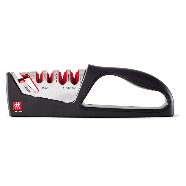 Zwilling Razor sharp 4 stage Pull Through Knife Sharpener With Shear Sharpener German Engineered Informed By 100 Years Of Mastery