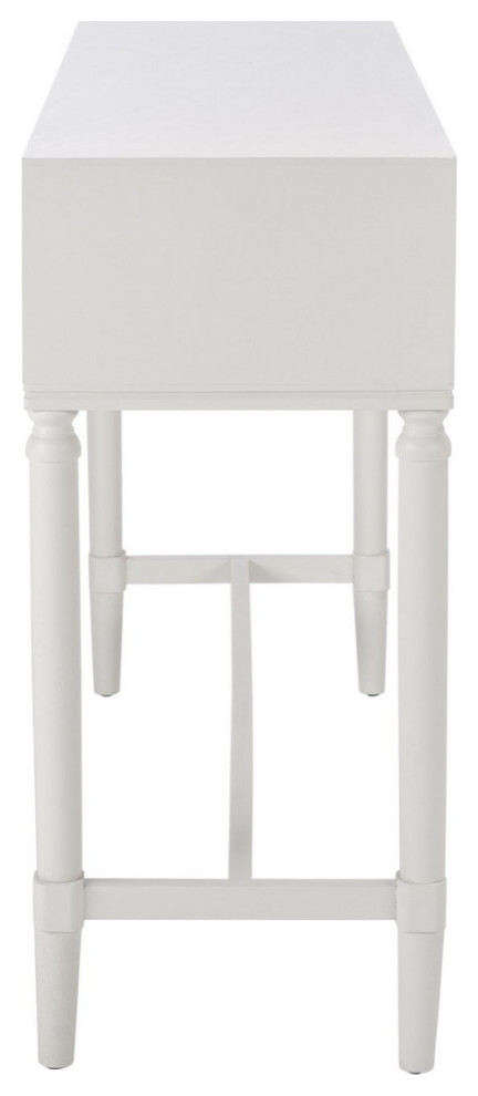 Elton 4 Drawer Console Table White   Modern   Console Tables   by Virgil Stanis Design  Houzz