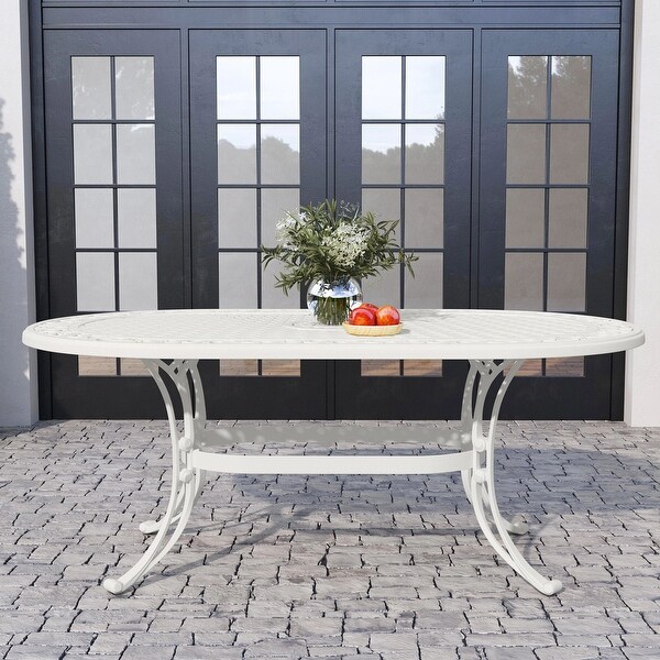 Sanibel White Outdoor Dining Table